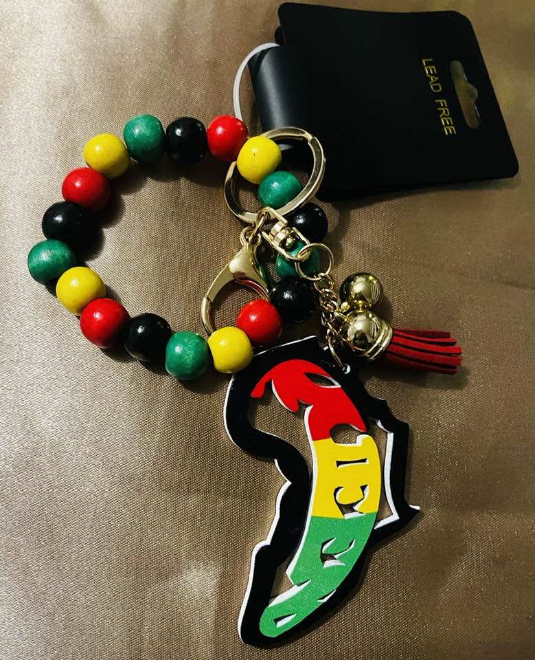 Beaded Bracelet & Key Chain (Africa)