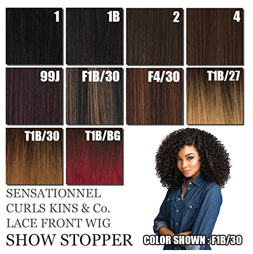 Curls Kinks & Co - Lace Front Wig "The Show Stopper" (Color 99J)
