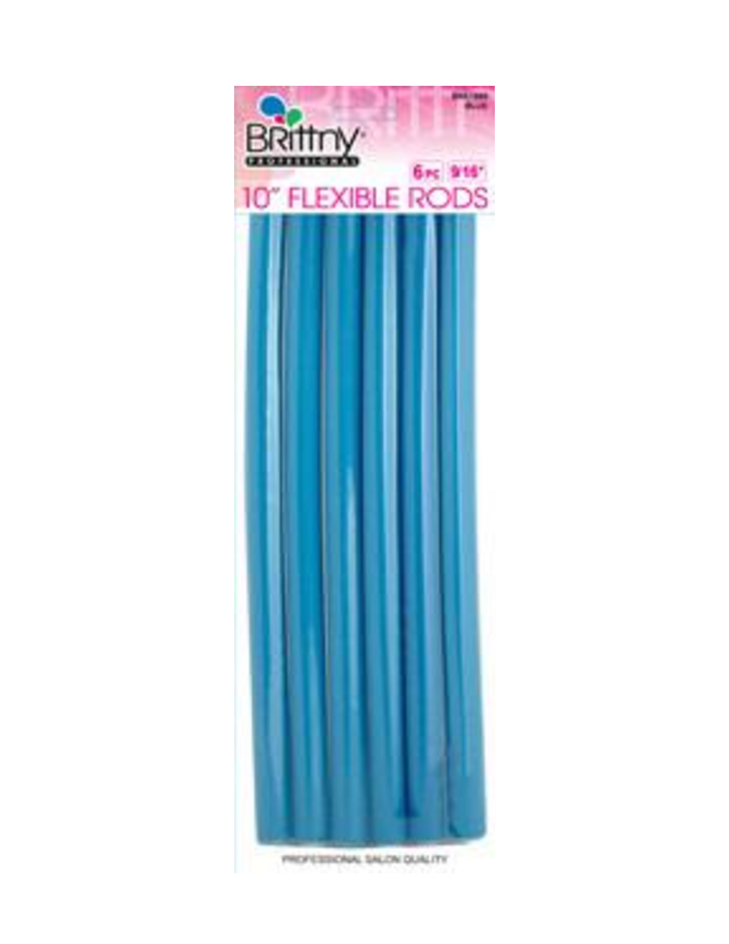 Brittny Flexible Rods 10" Blue 6ct