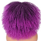 Kinky Curly Hair Afro Synthetic Wig (Violet)