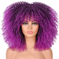 Kinky Curly Hair Afro Synthetic Wig (Violet)