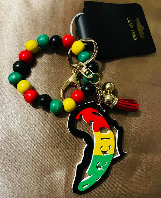 Beaded Bracelet & Key Chain (Africa)