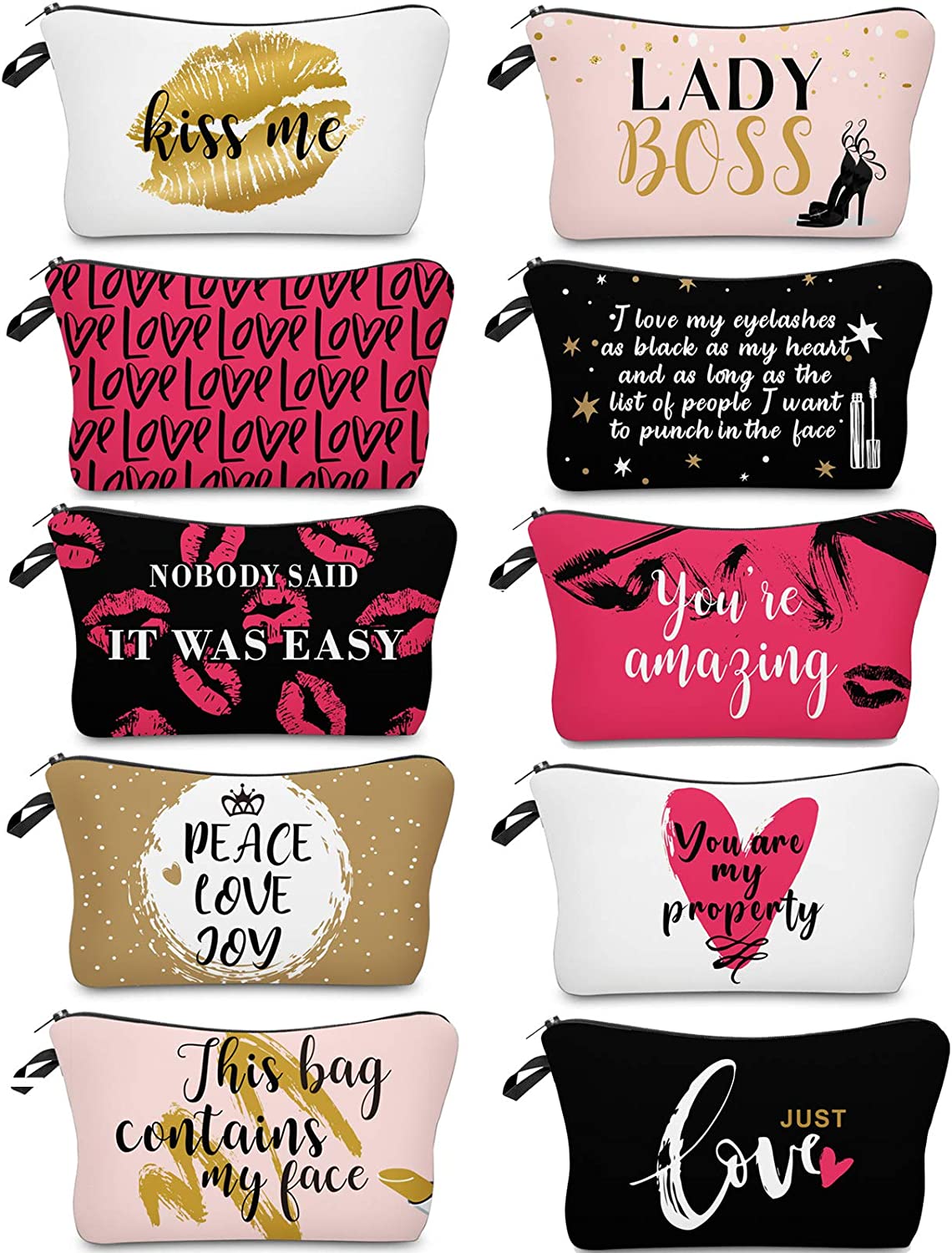 Makeup Bag - "Nobody Said It Was Easy"