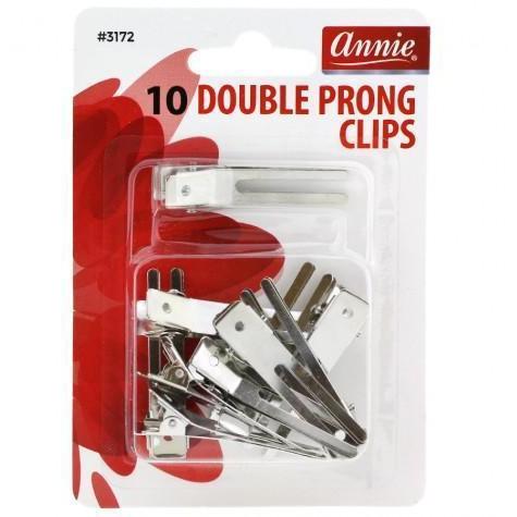 Annie Double Prong Clips 10ct