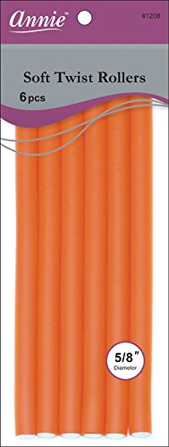 Annie Soft Twist Rollers 6pcs Orange