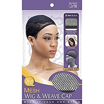 Qfitt Closed Top Mesh Wig and Weave Cap Black