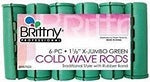 Brittany 6pcs Cold Wave Rods, Green